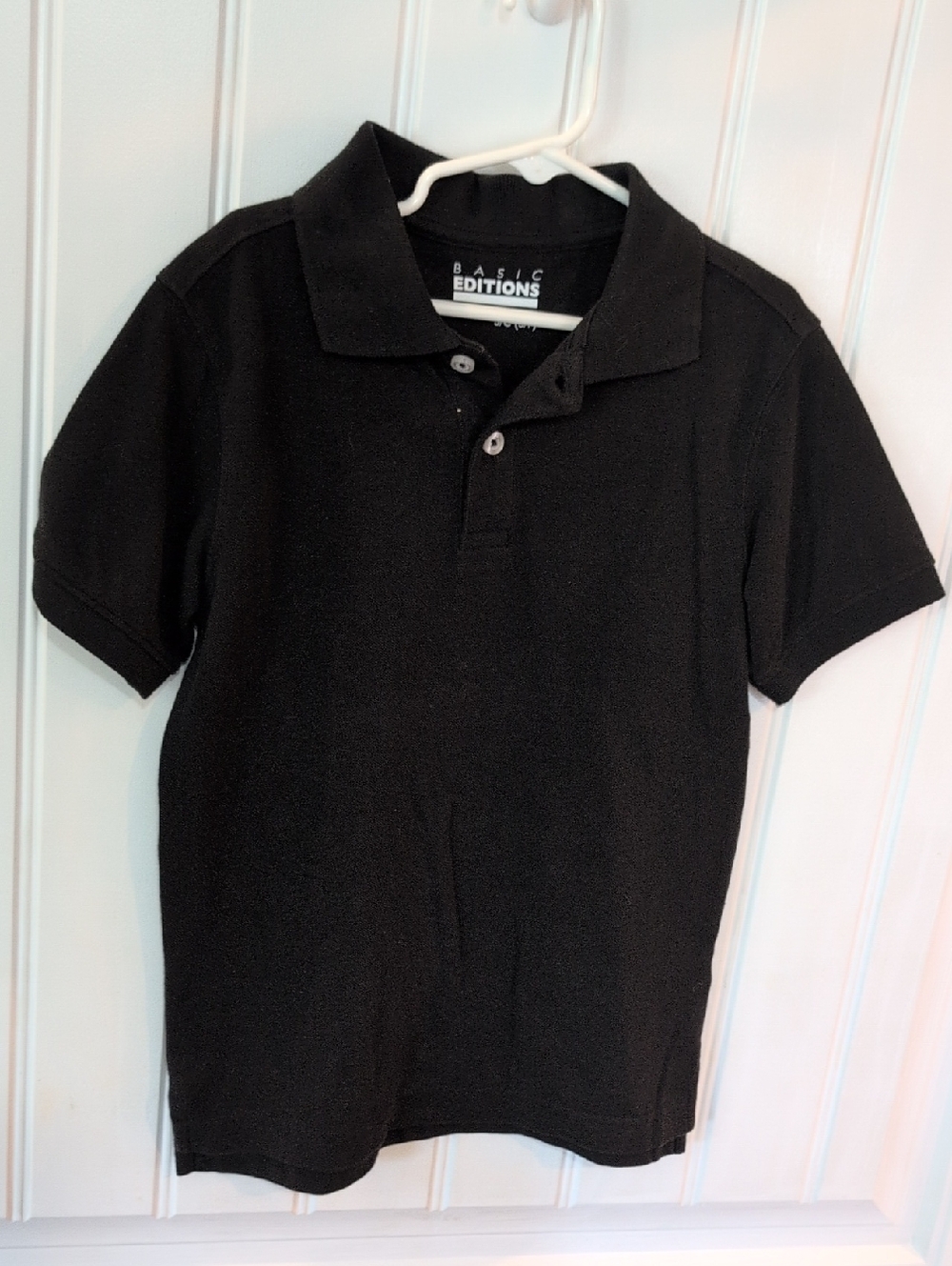 NWOT Basic Edition Black Short-Sleeve Polo